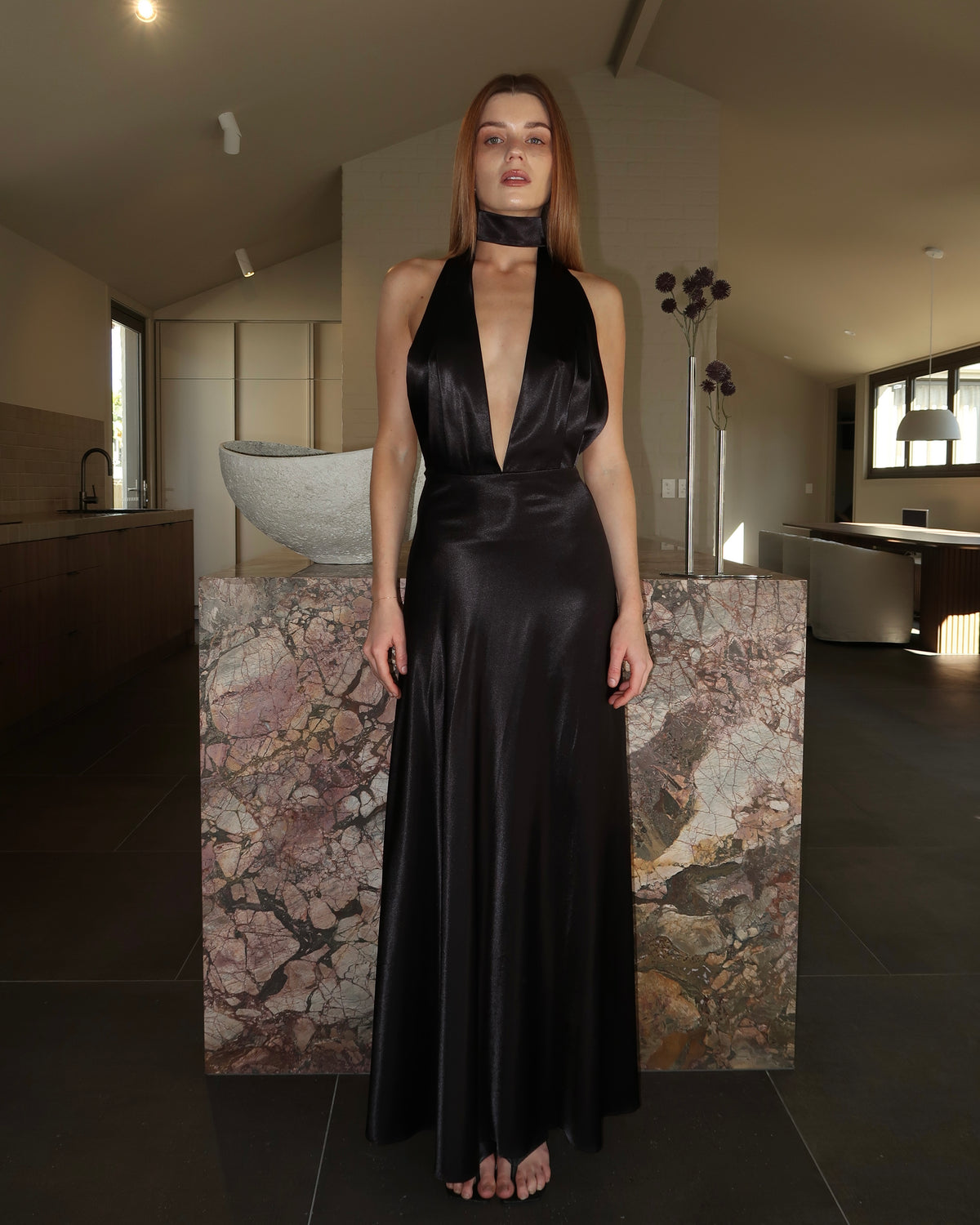 BLACK HALTER MAXI