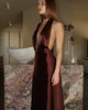 CHOCOLATE HALTER MAXI