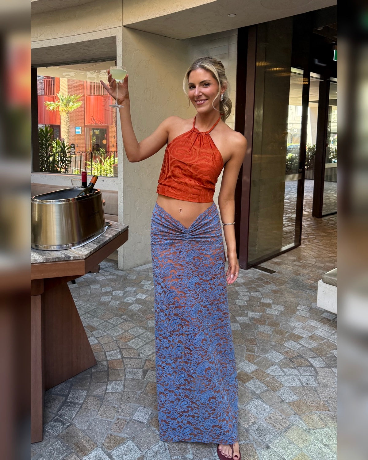 Azure Set full-length look