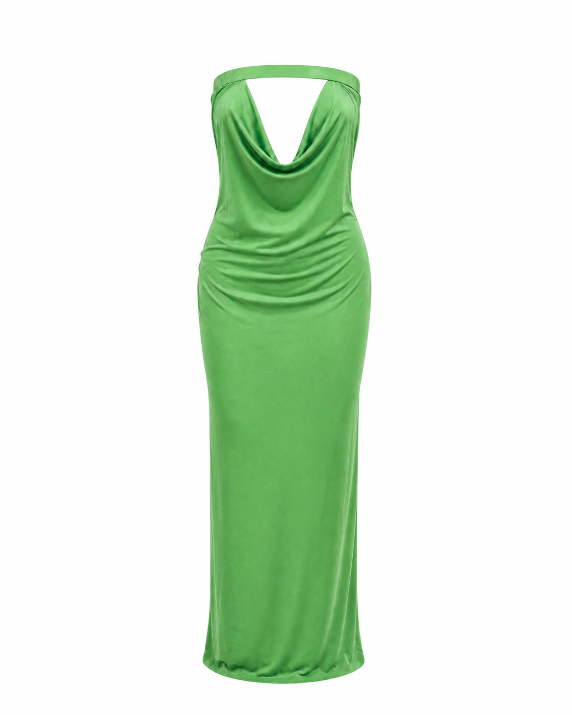 Drip Dress – Green front view
