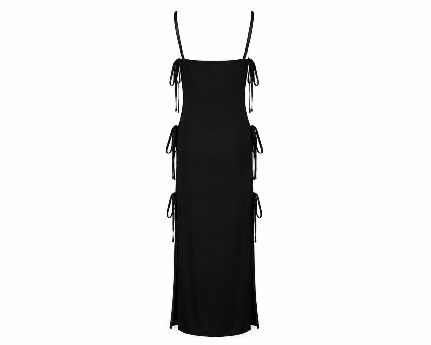 Eden Dress in black – back view