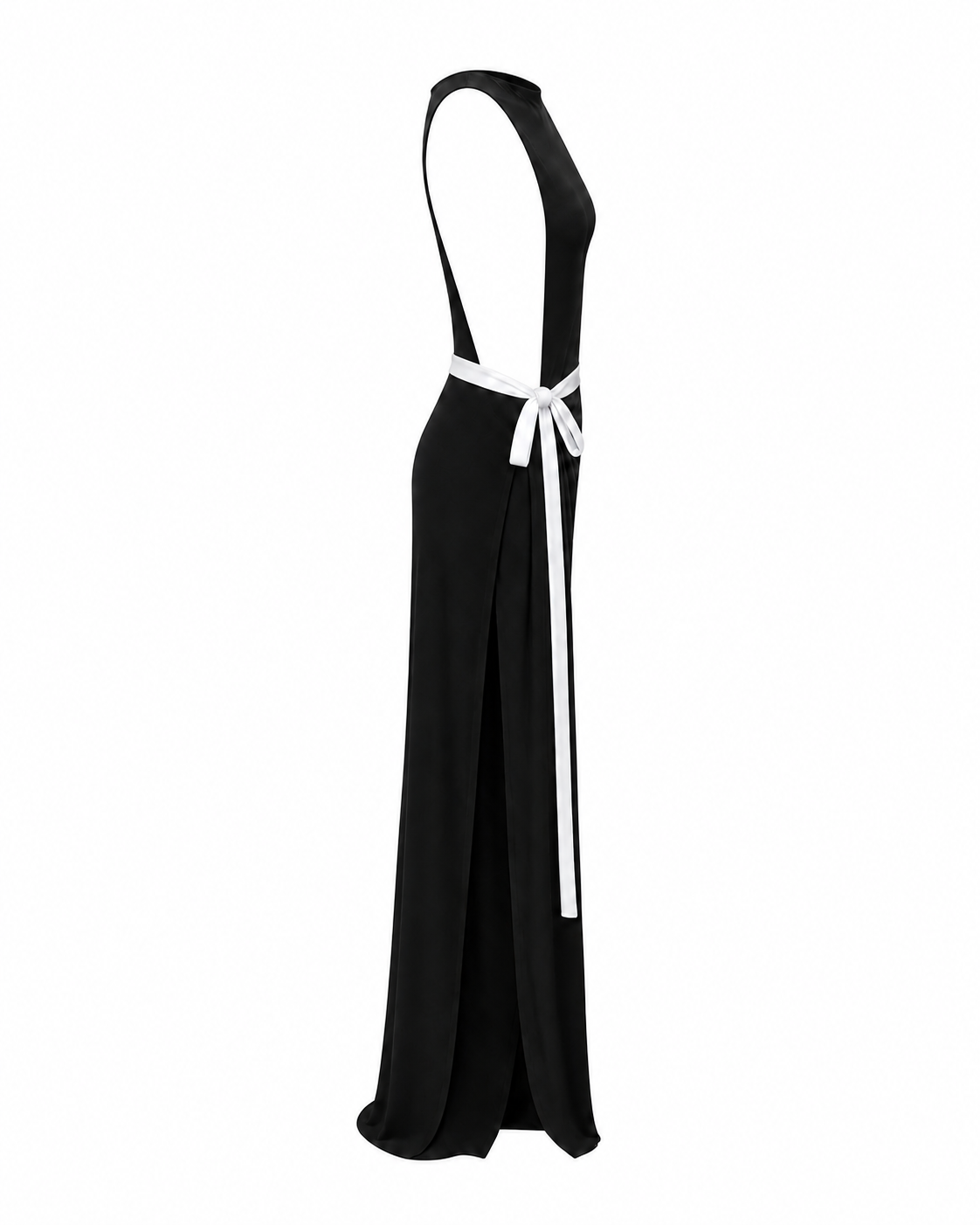 Justine Gown corrected bow-side ghost silhouette