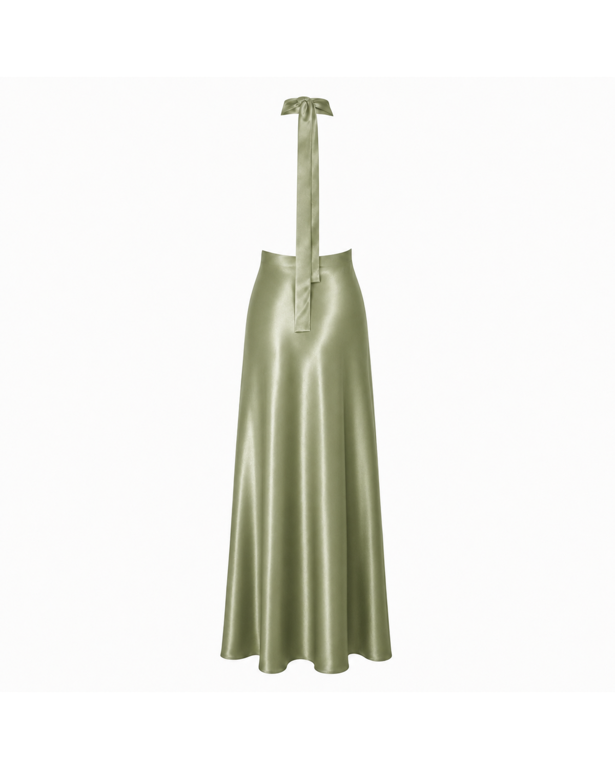 Sage Halter Maxi back ghost silhouette